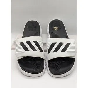 adidas | Shoes | Adidas Mens Alphabounce Slides White Black